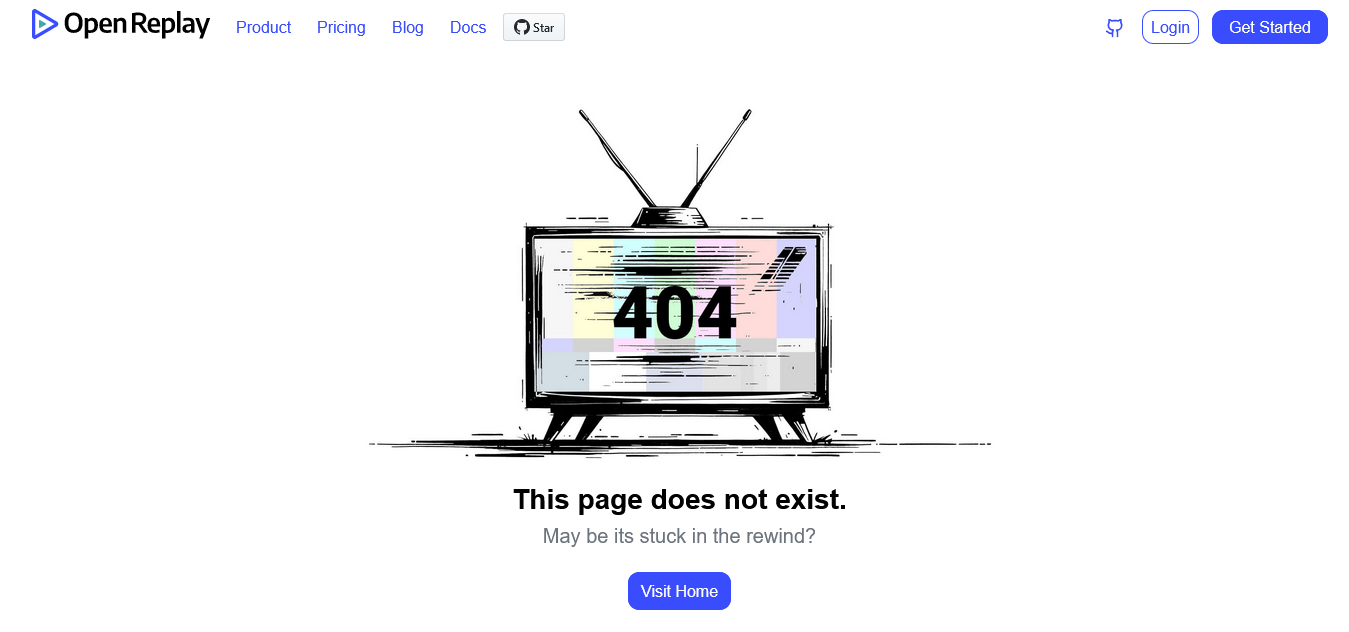 Openreplay 404
