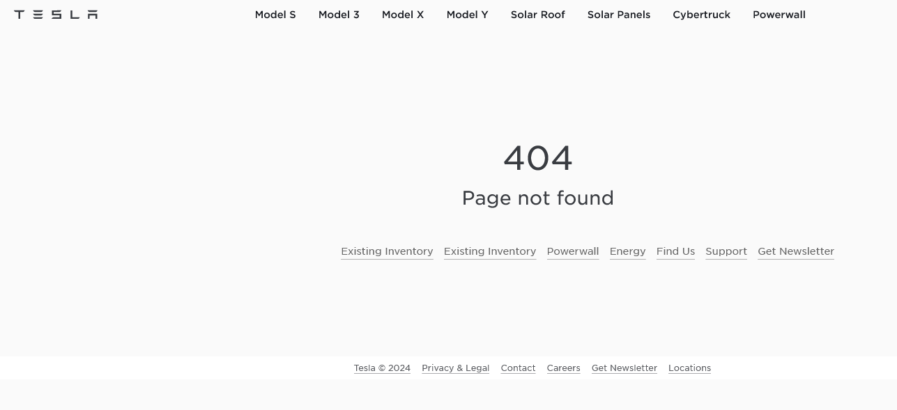 Tesla 404