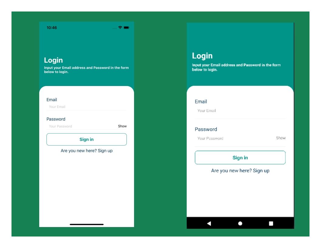 1 Image of Demo App showing up on Android and iOS Emulators