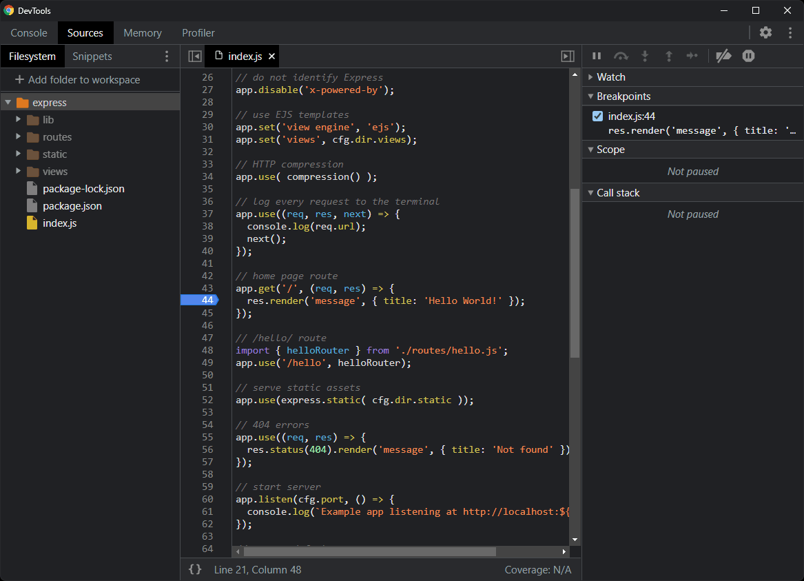 Chrome source files