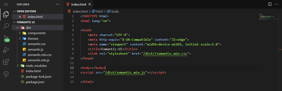 2 Screenshot of our file structure