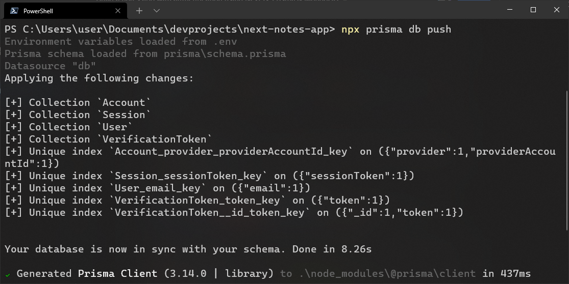 Sync database to MongoDB atlas