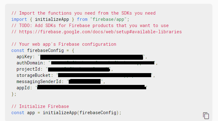 Secrets for our app