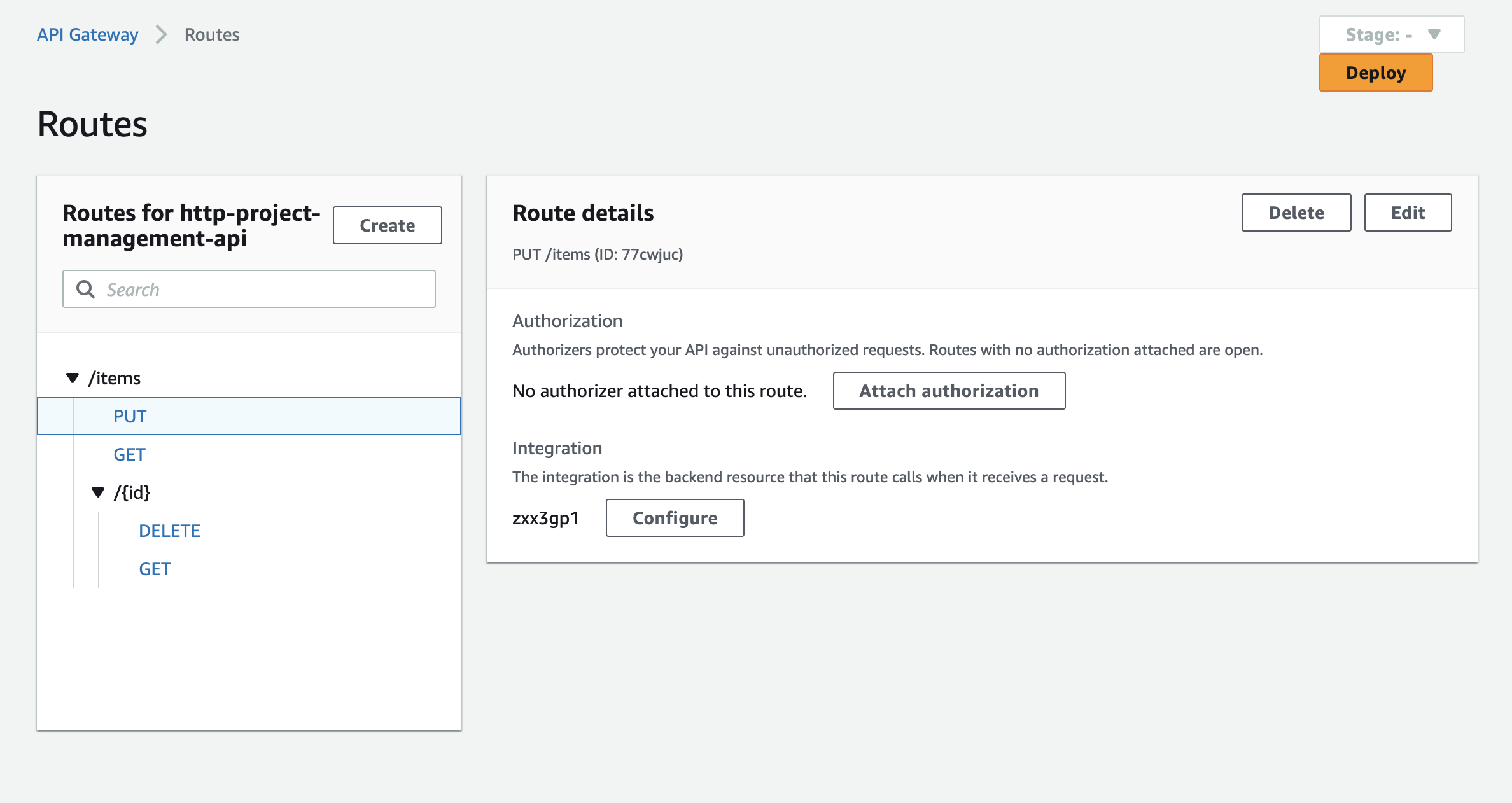 Create routes