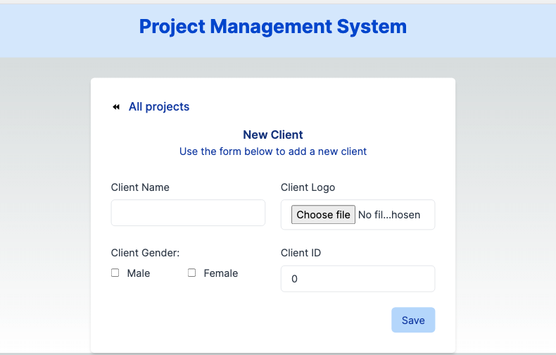 Add New Client