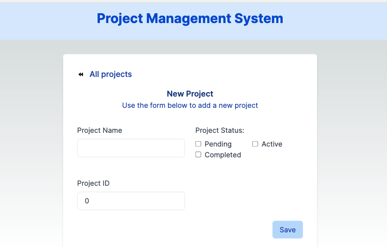 Add New Project