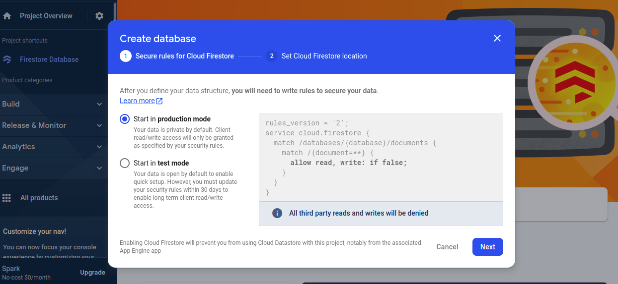 11 Create database