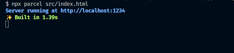 Command to run our application