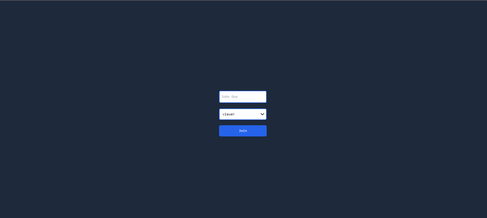 login page