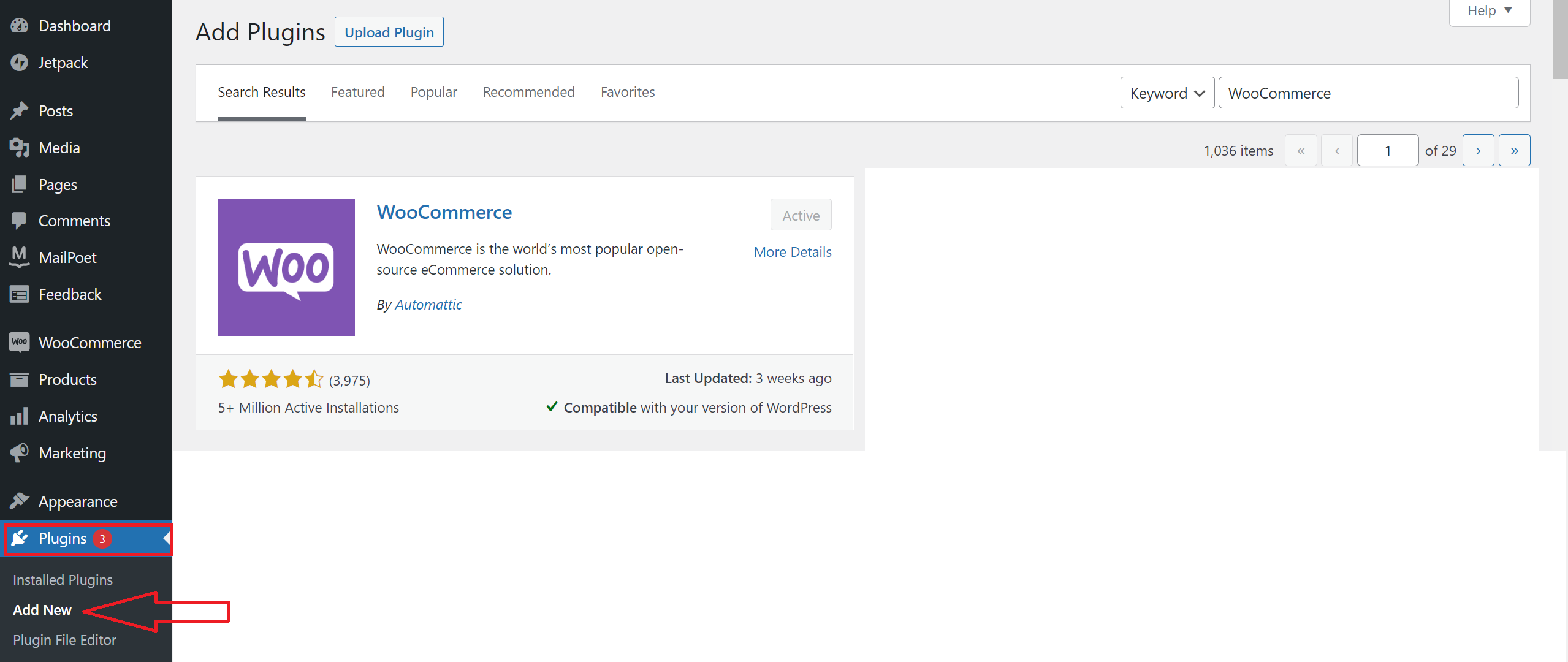 WooCommerce plugin