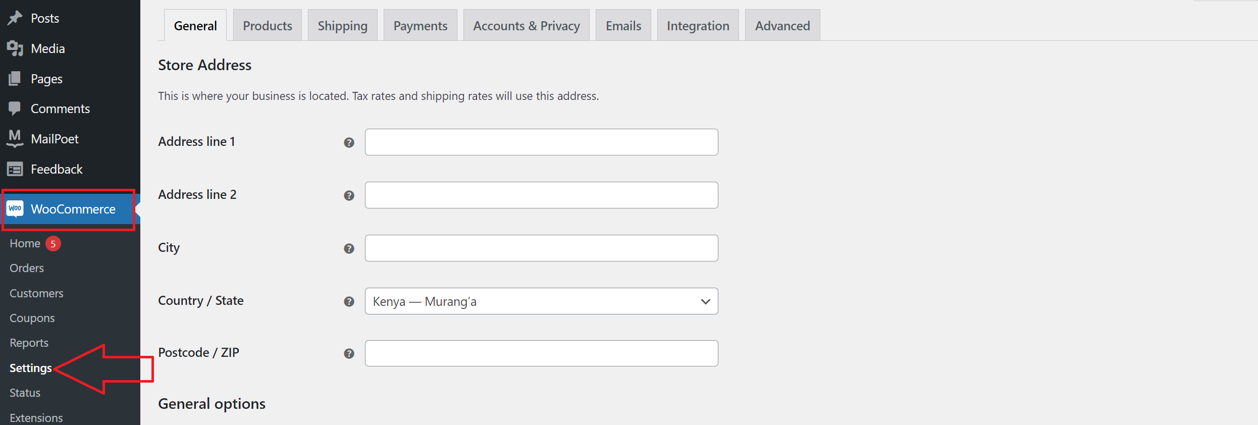 WooCommerce API