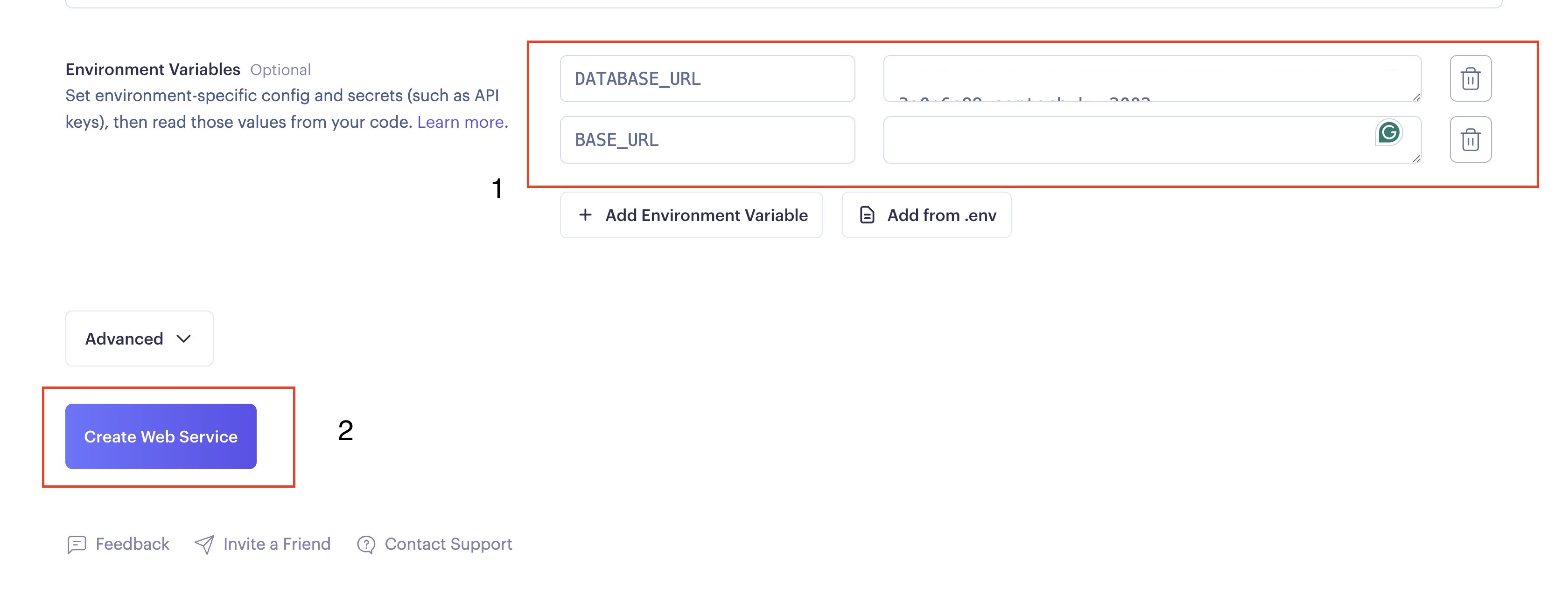 ENV Variables