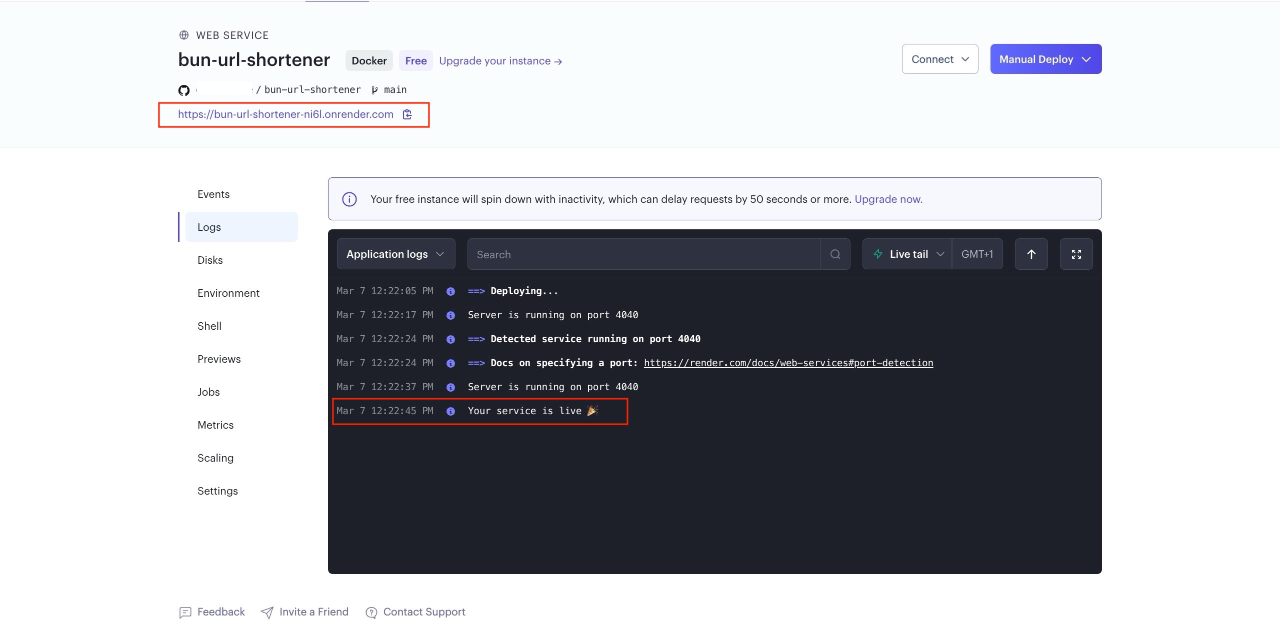 Deployed App