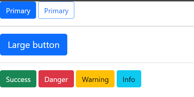 3 Bootstrap Buttons