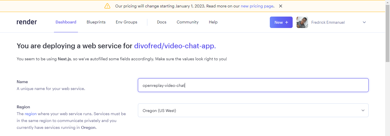 Naming application