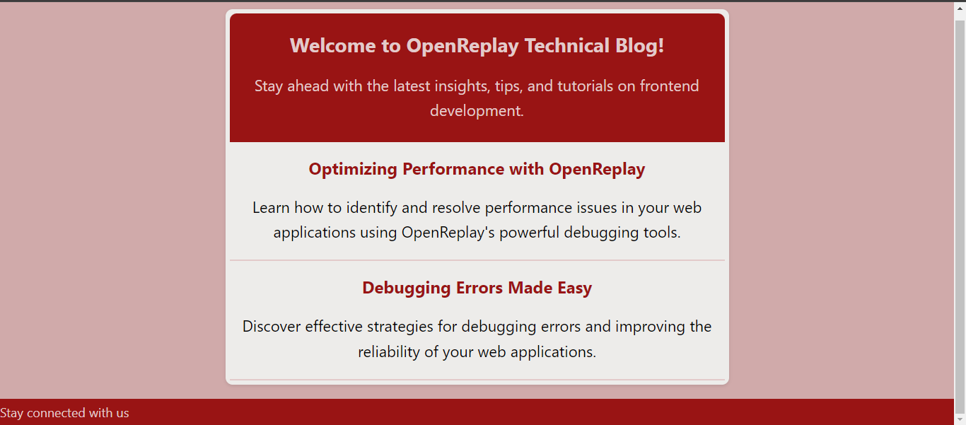 Simple HTML Email Newsletter
