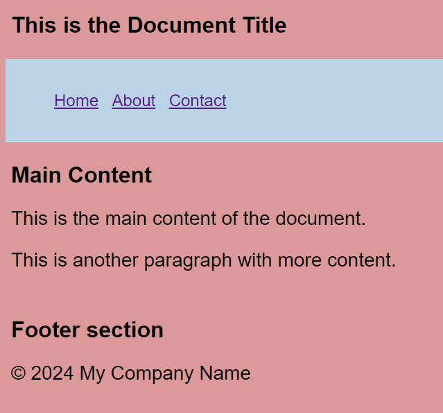 Hiding content for web page