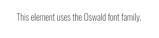 Oswald Font