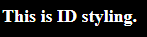ID styling