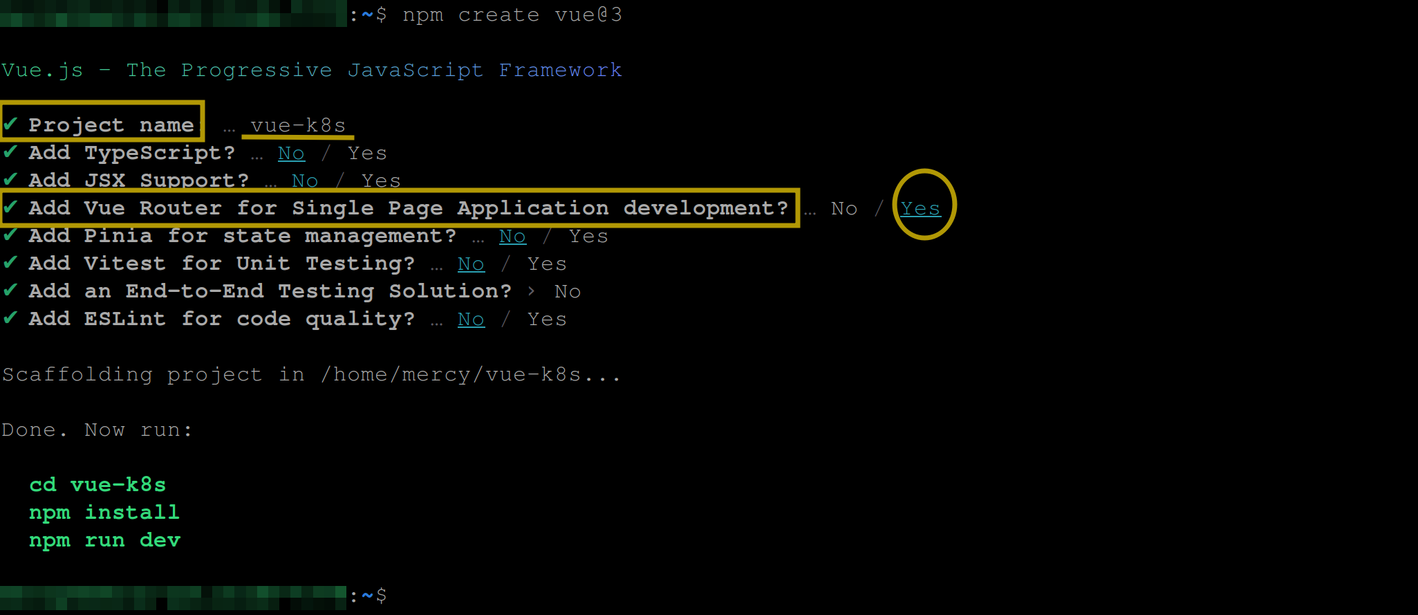 Building the Vue app with Vite