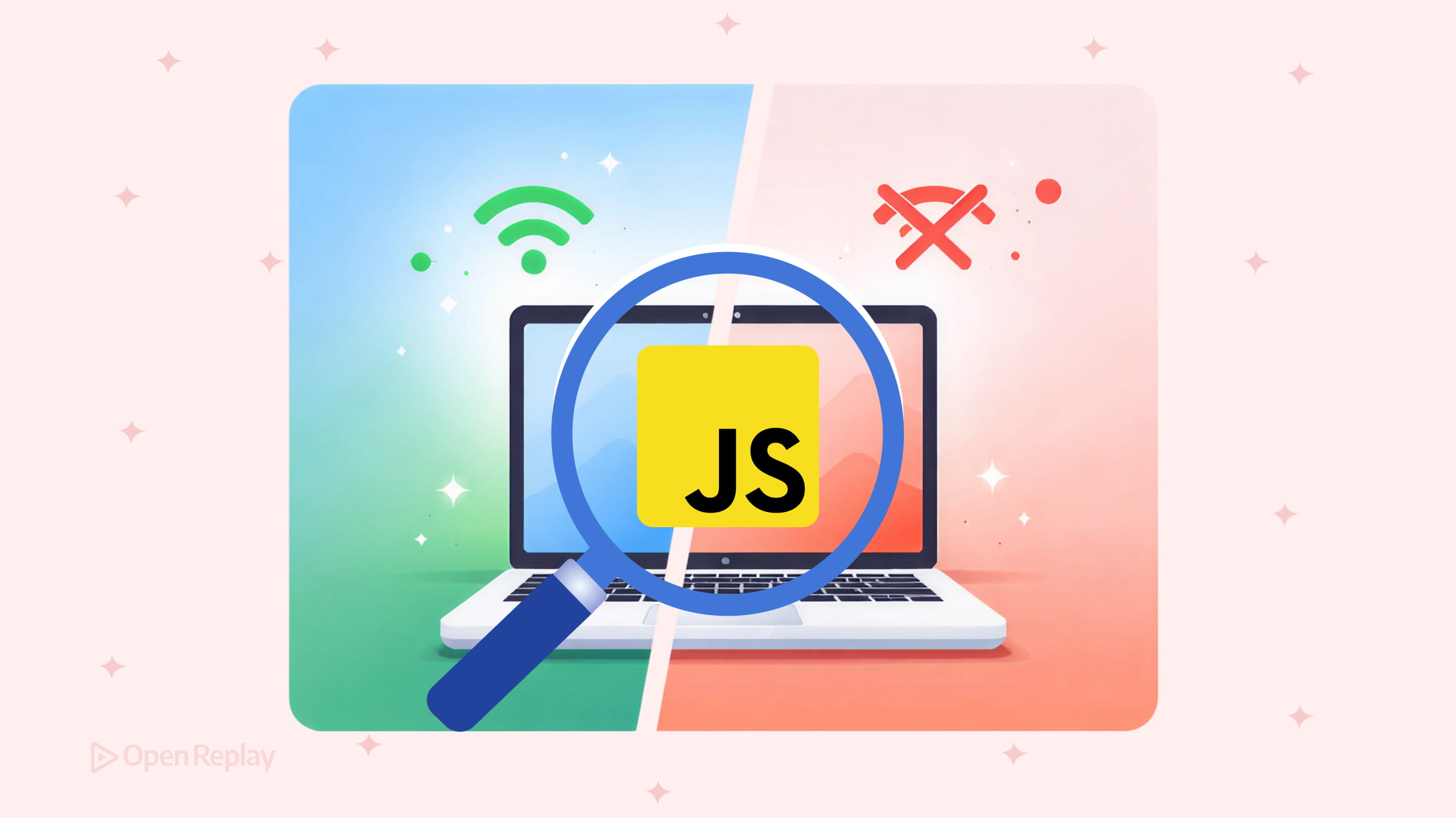 Detect online and offline status in JavaScript with navigator.onLine, online/offline events, and fetch-based connectivity checks.