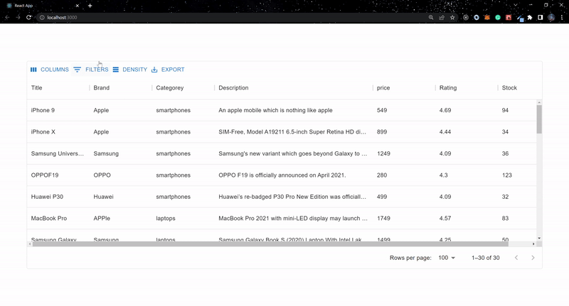 Filtering output 