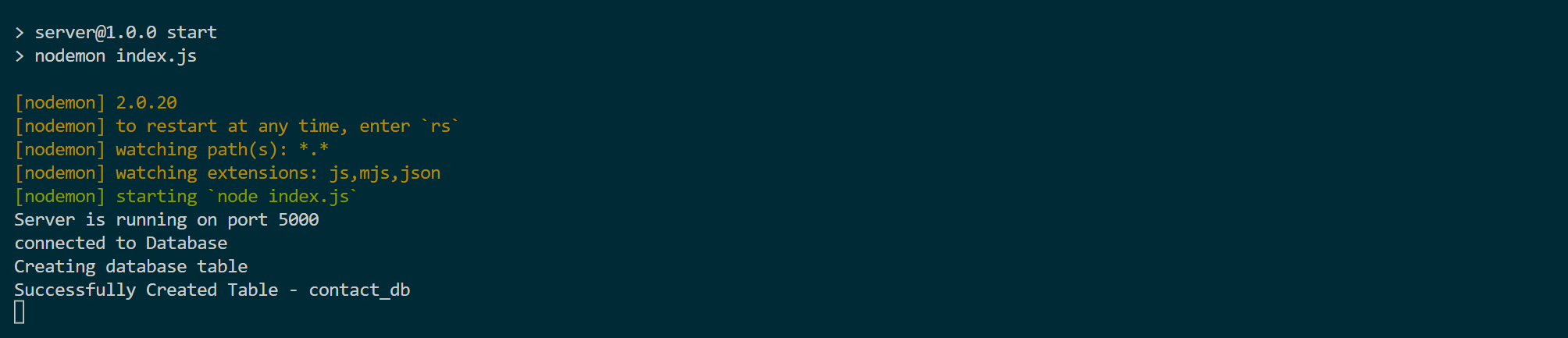 Node.js API
