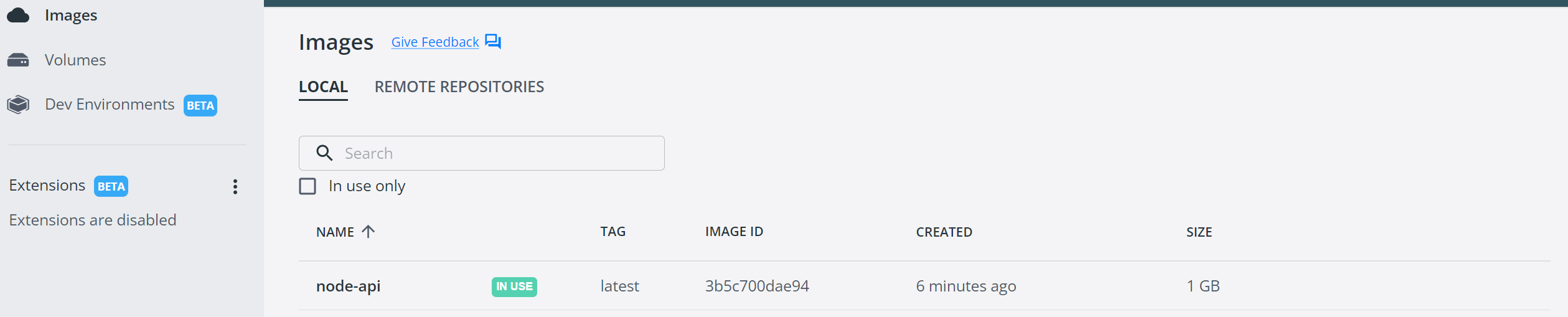 Node.js Docker