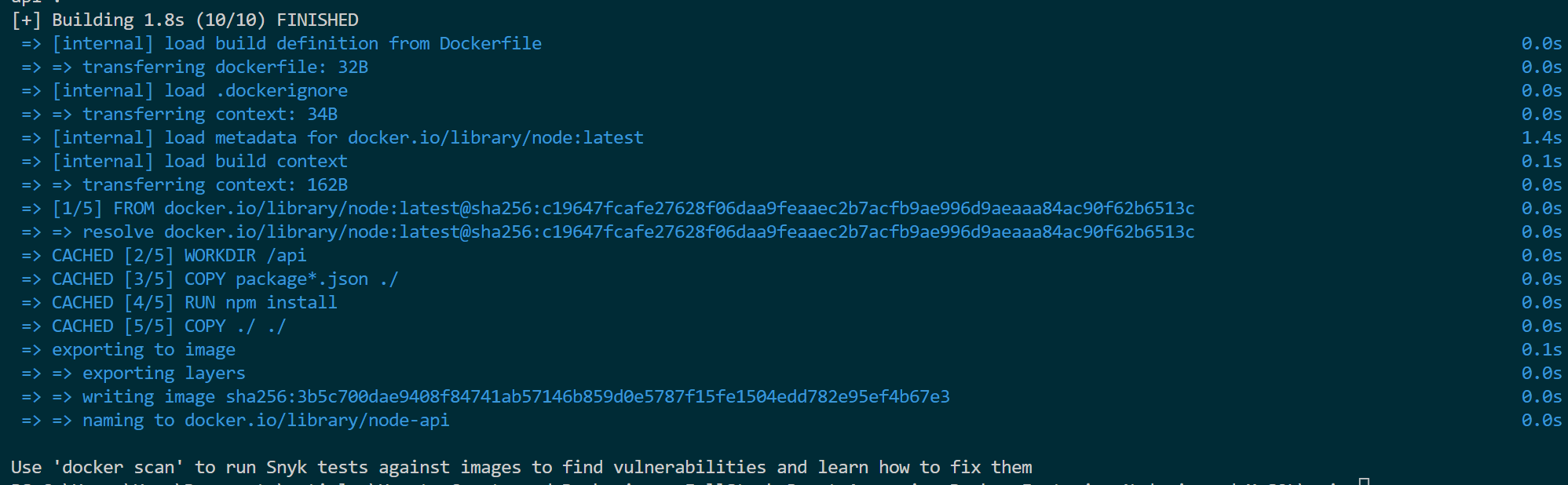 React Docker app