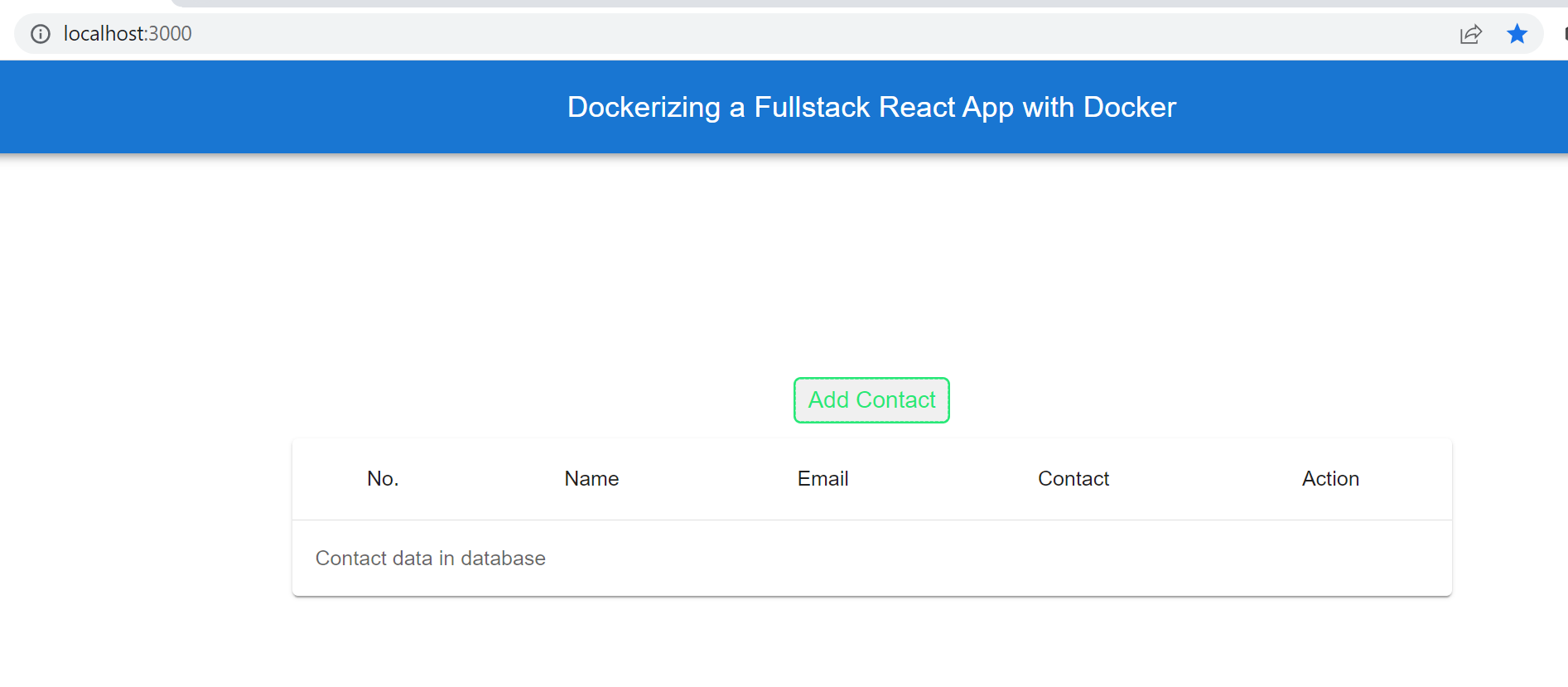 React app
