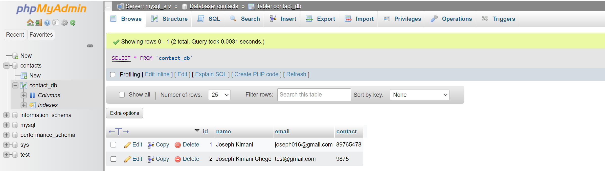 Docker phpMyAdmin