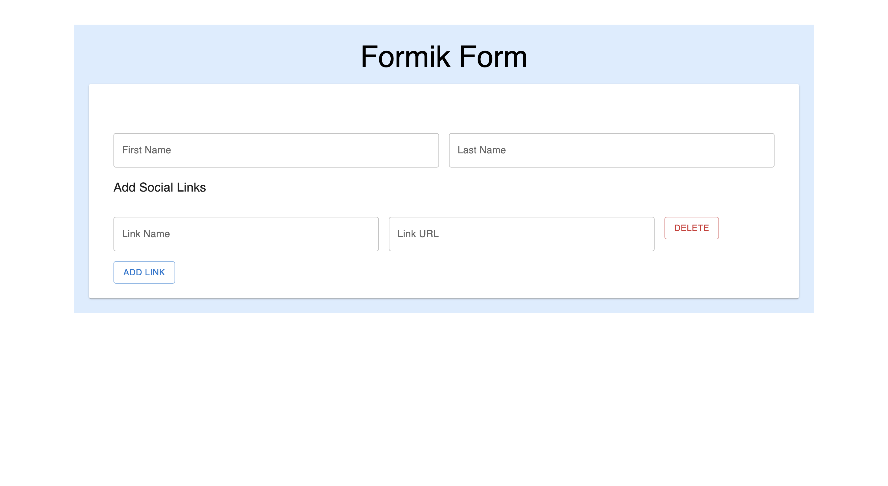 1 Simple Formik Form