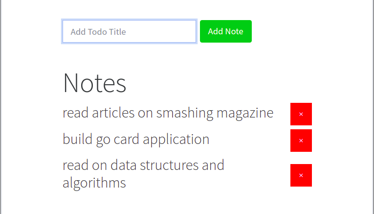 Easy peasy note application