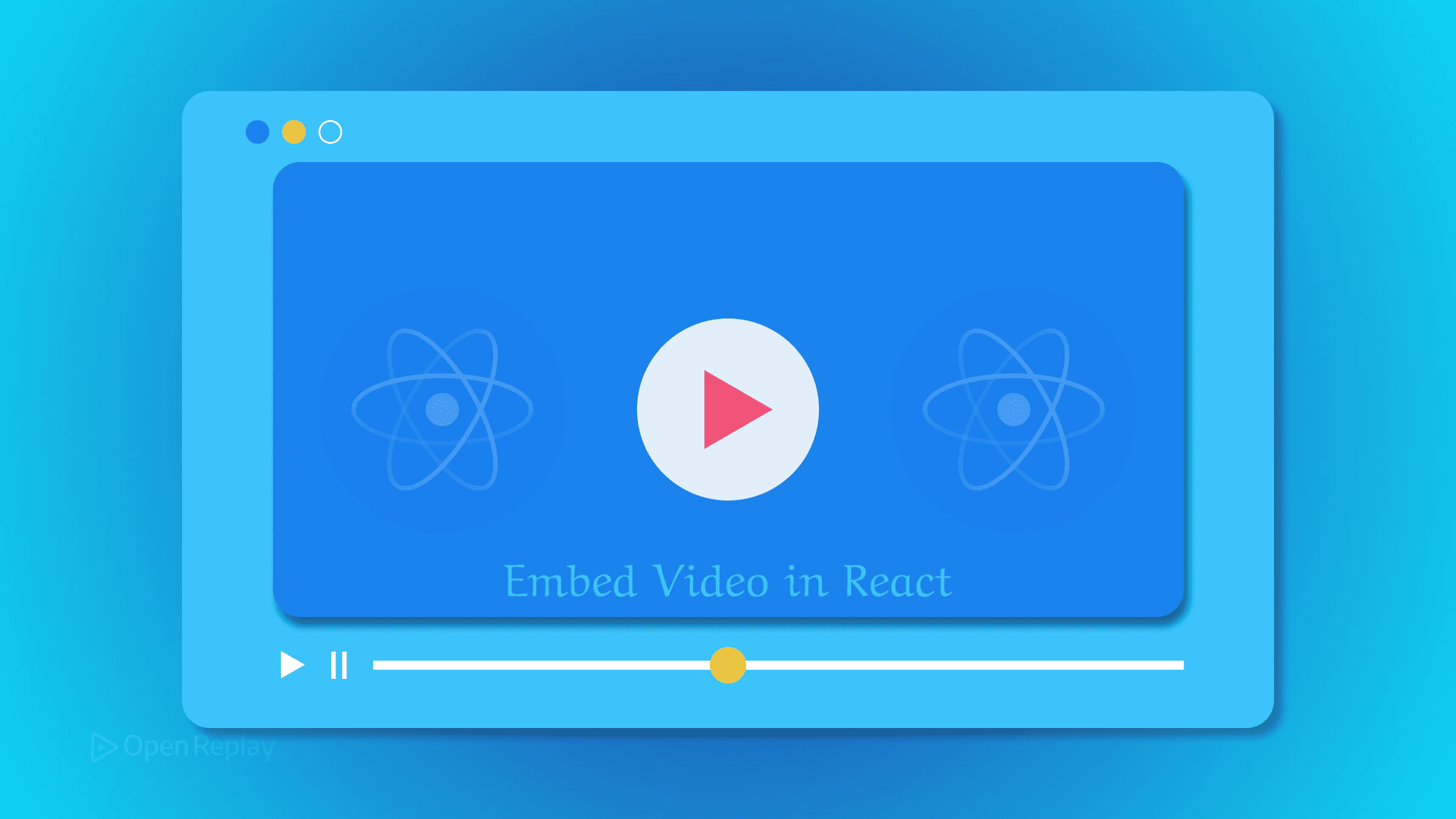 Embed video in React with HTML5 video for self-hosted files, YouTube iframes, autoplay fixes, responsive sizing, and when to use ReactPlayer.