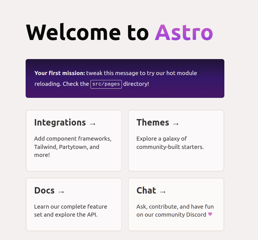 The running web app