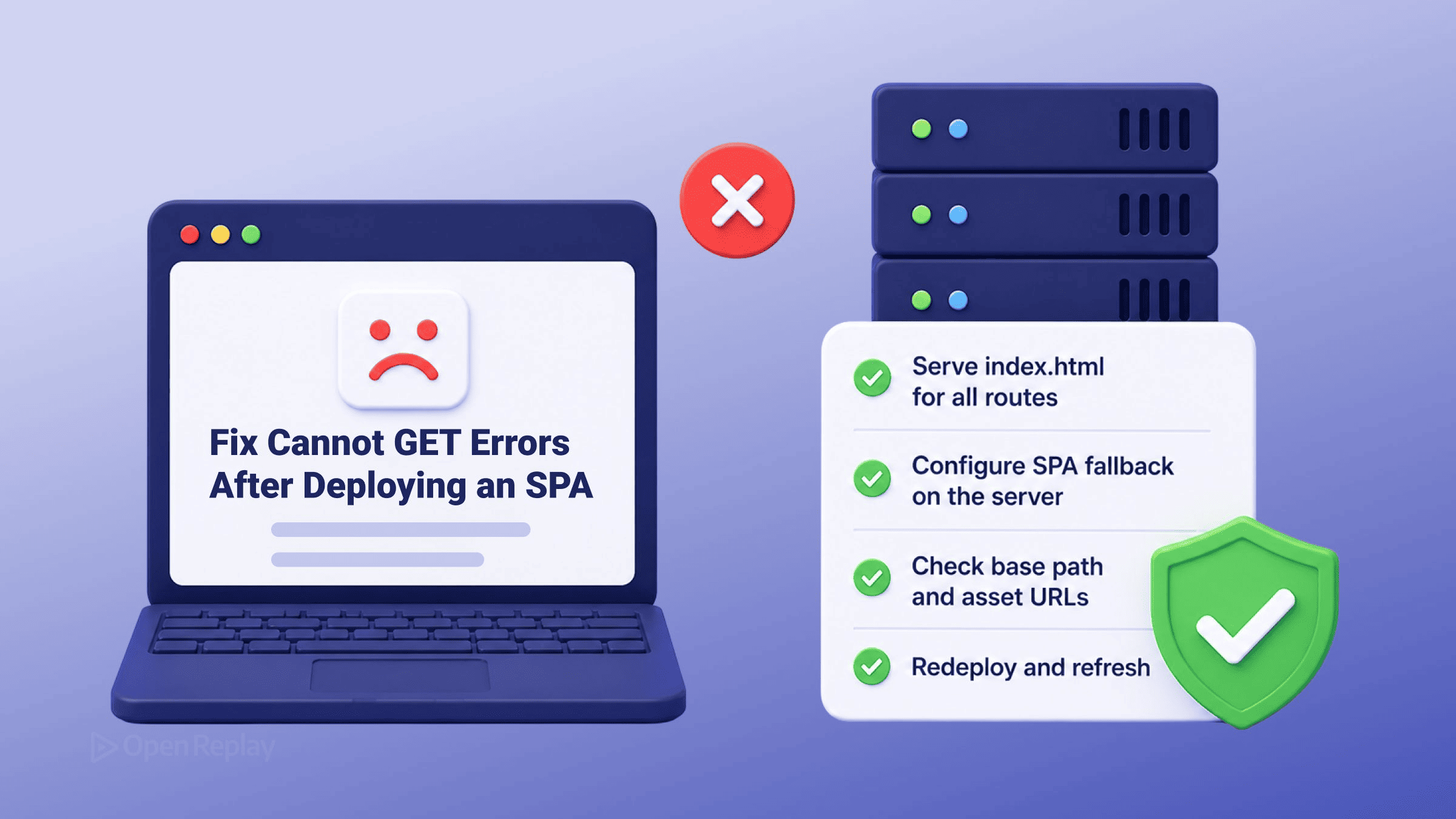 Fix Cannot GET and SPA 404 errors after deployment with server rewrites for Nginx, Apache, Netlify, Vercel, and S3 CloudFront.