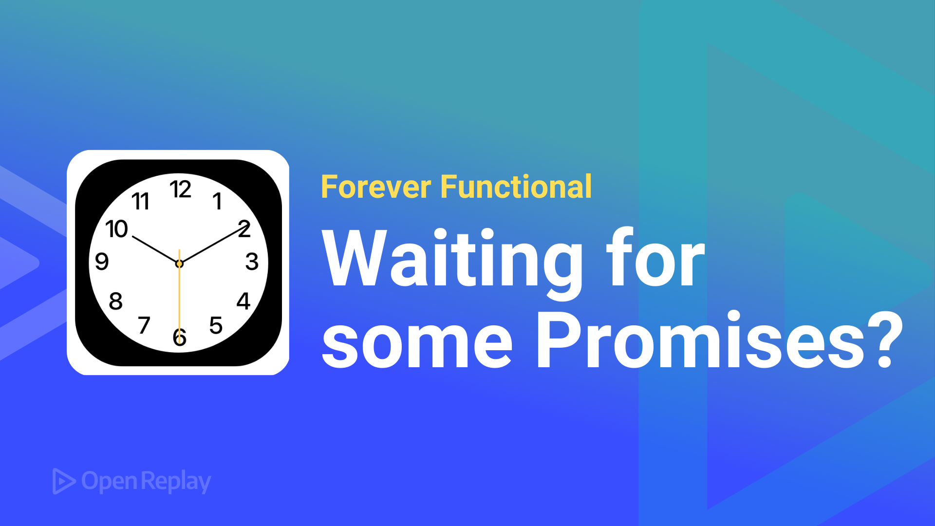 Waiting for some promises?