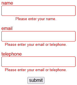form errors
