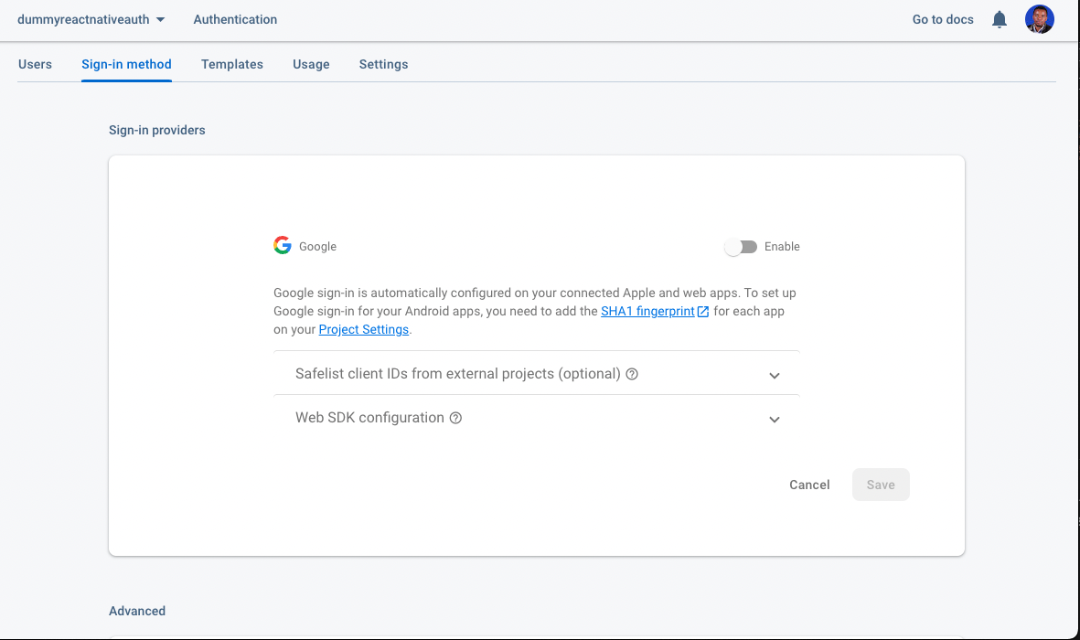 5 enable_google_auth