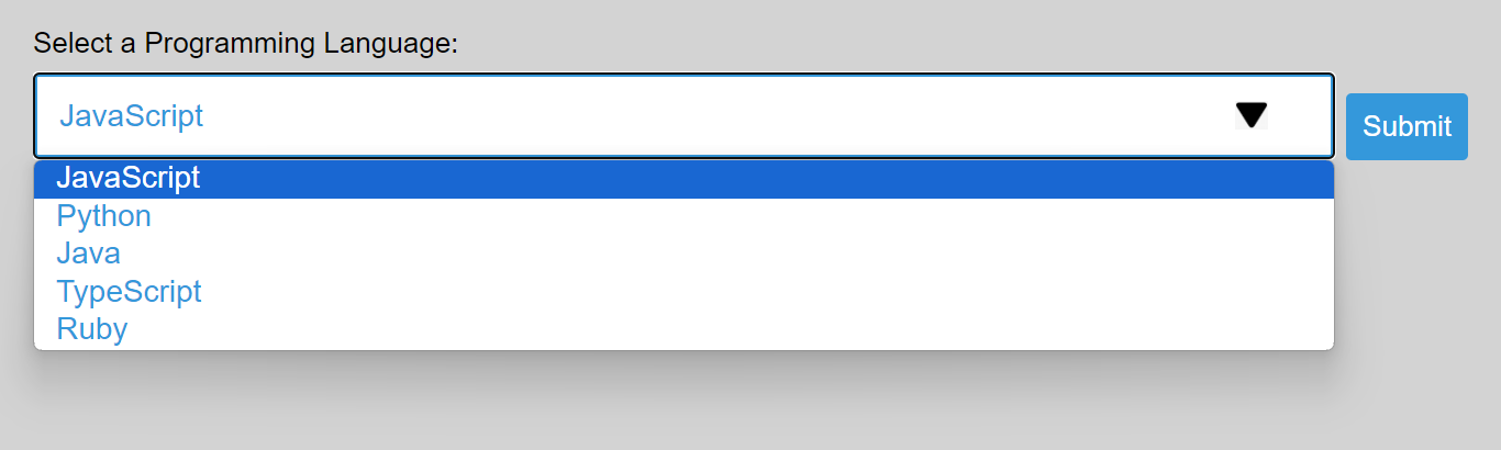 Dropdown Arrow Using background Image