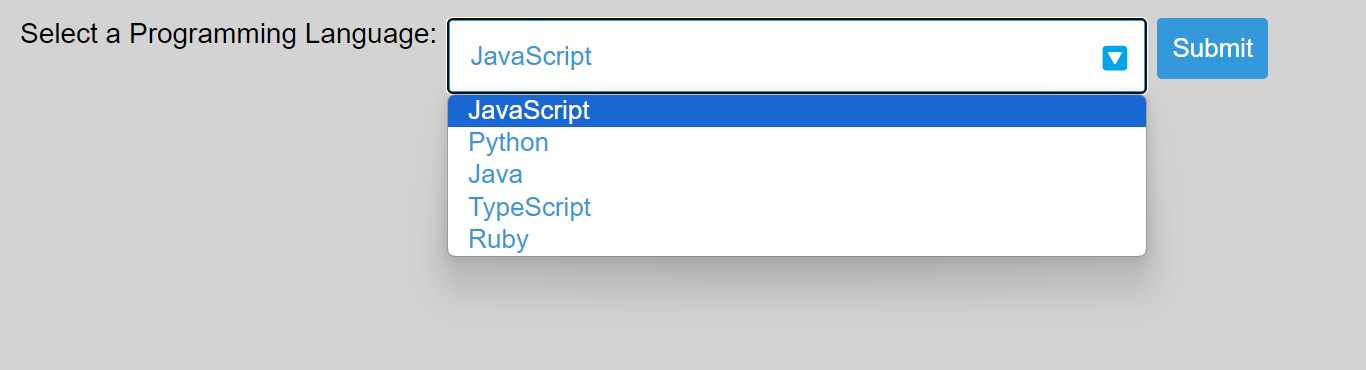 Dropdown Arrow Using Emoji