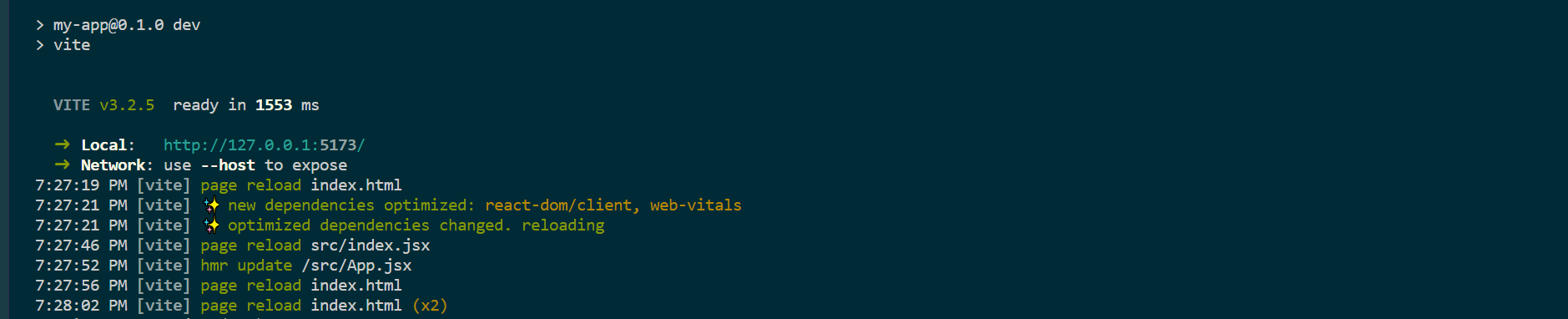 7 create-react-app to Vite