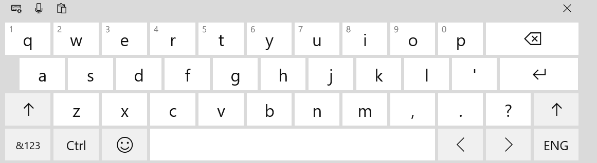 9 On-screen keyboard
