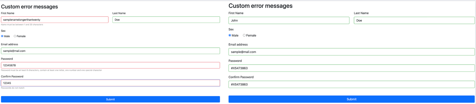 5 error message