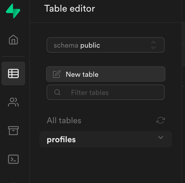 Supabase SQL Editor