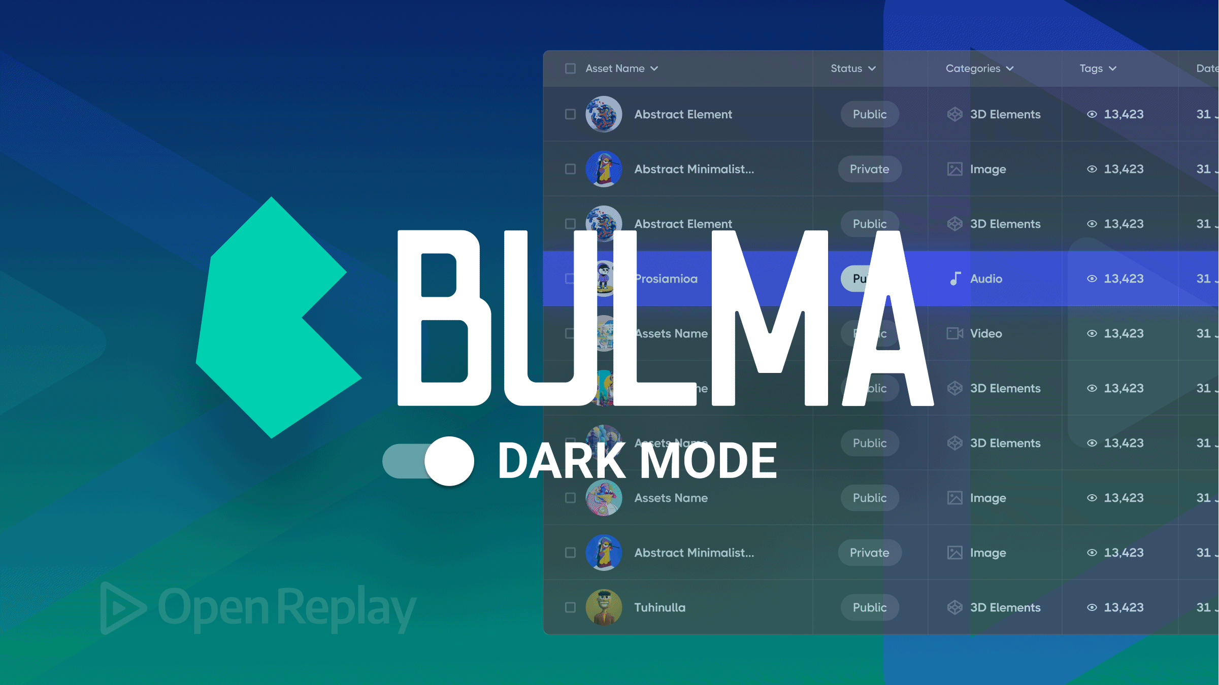 Configuring Bulma to easily provide an alternative dark mode