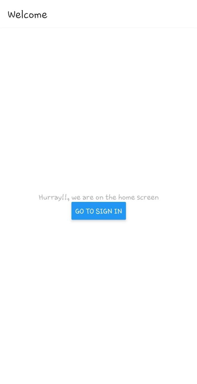 Home screen