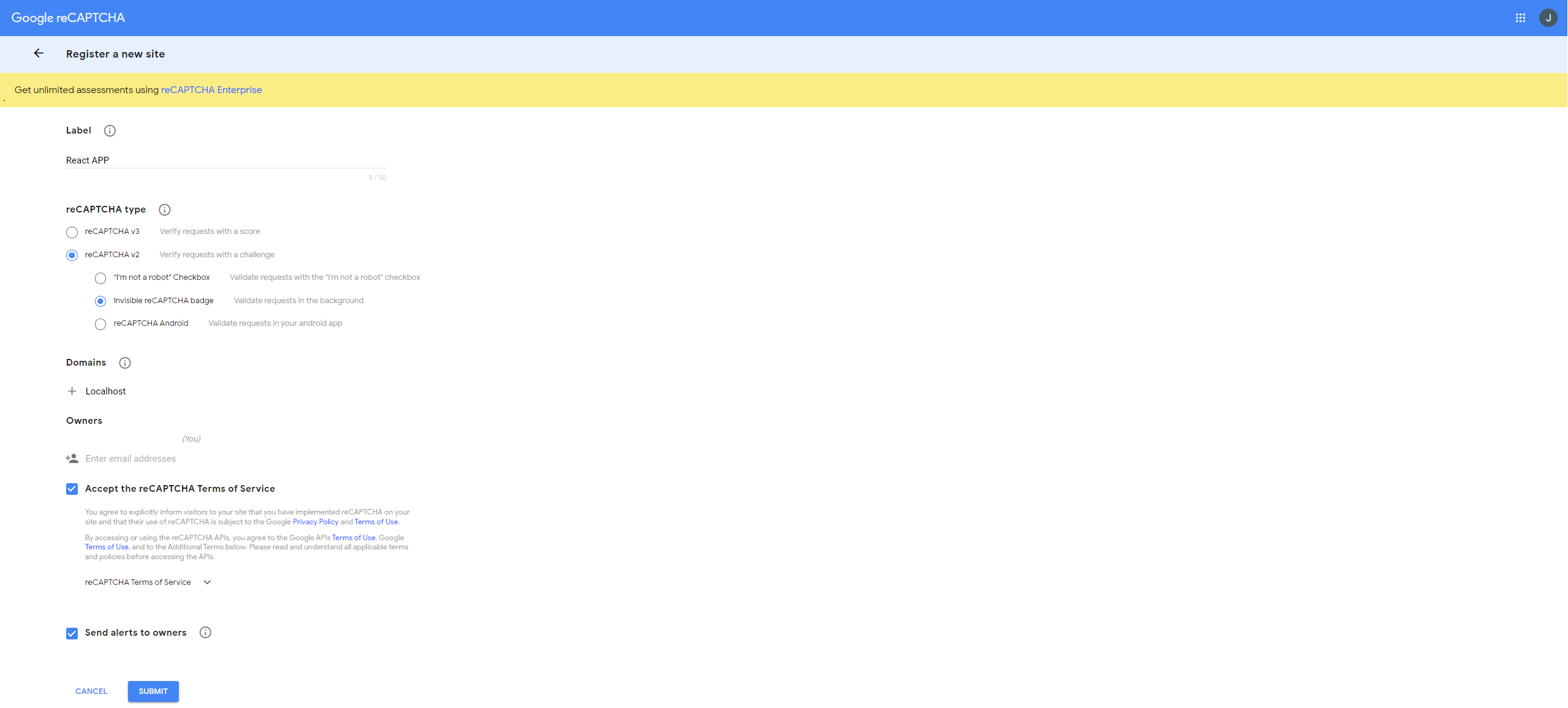 1 Google reCAPTCHA