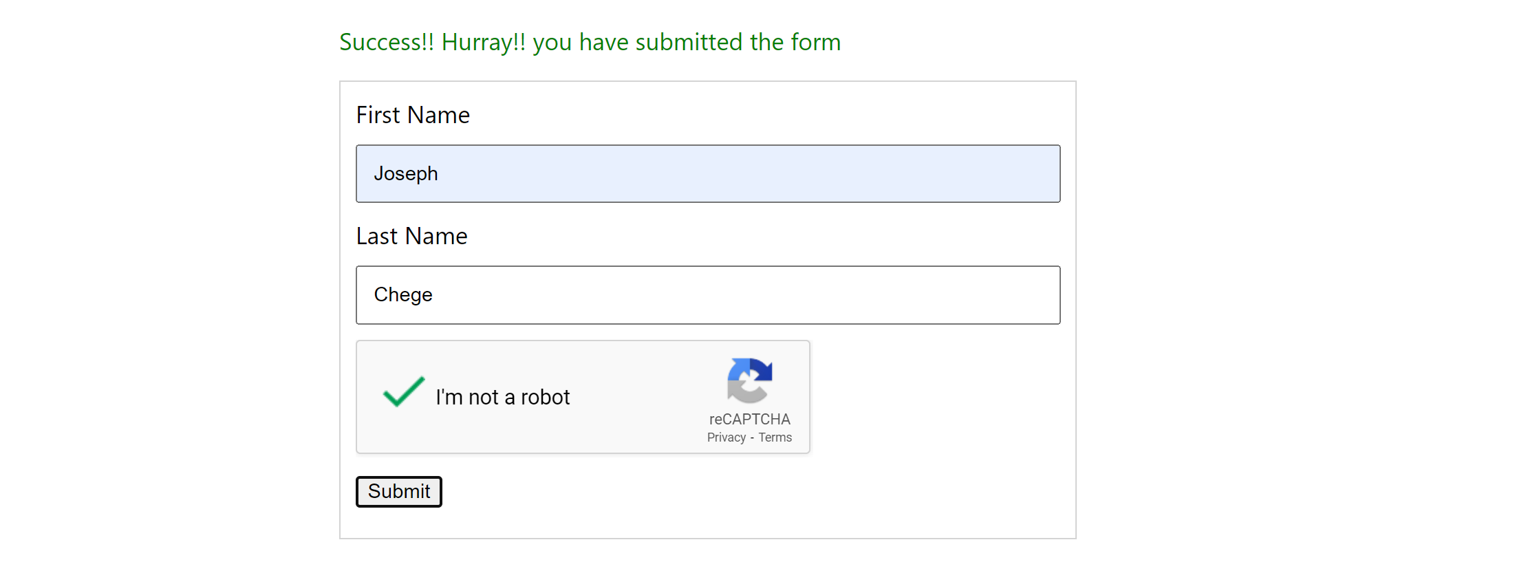 6 reCAPTCHA I'm not a robot