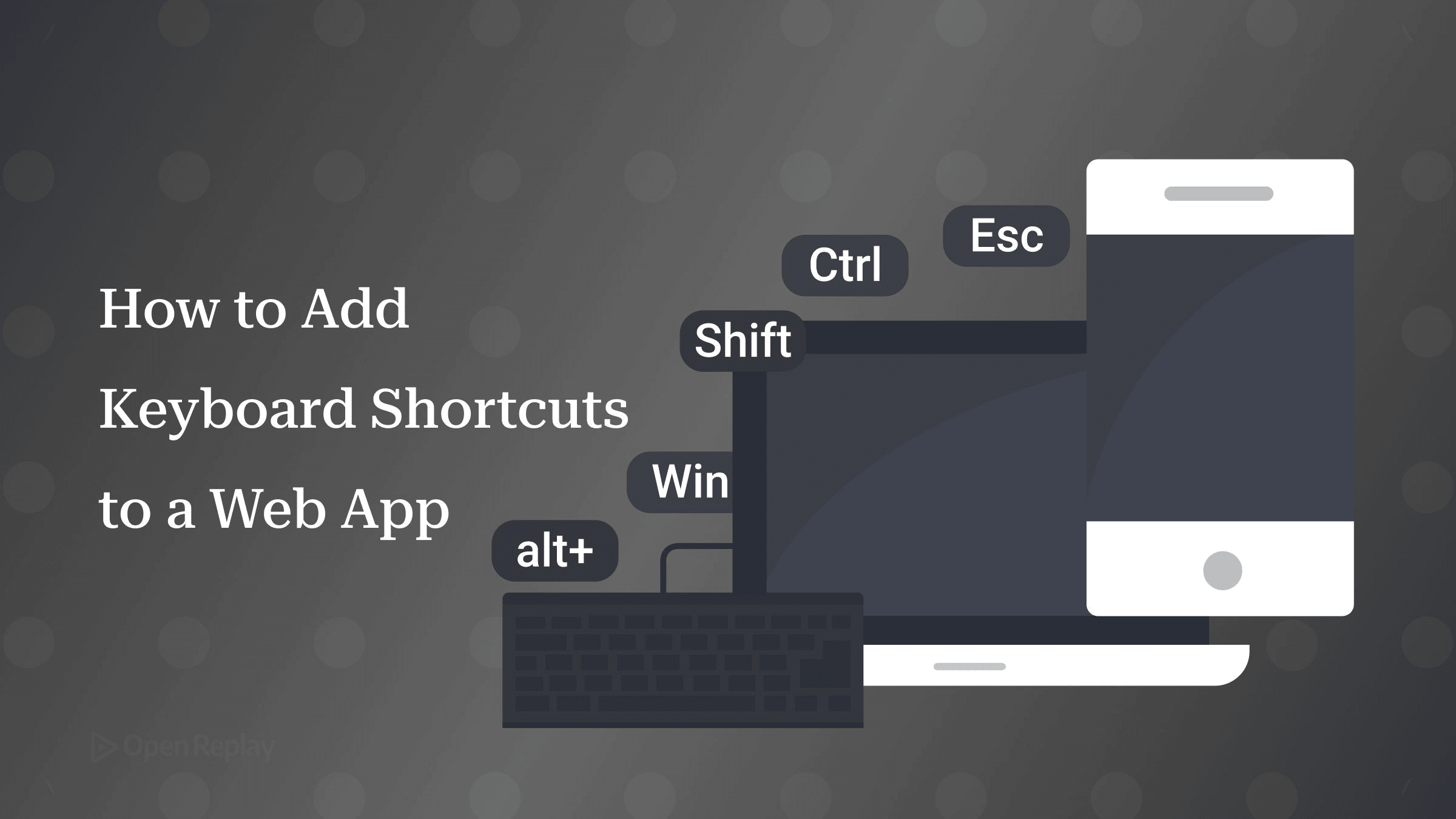 How to add keyboard shortcuts to a web app with document-level keydown listeners, typing guards, Mac and Windows modifiers, sequences, and React cleanup.